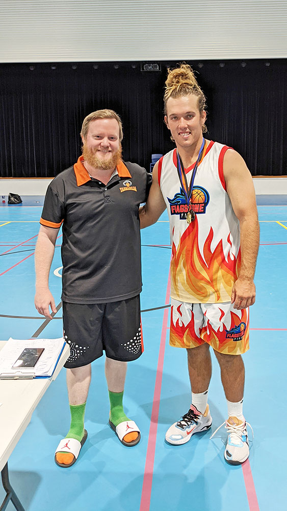 Luke with  Skills Challenge winner - Tristan